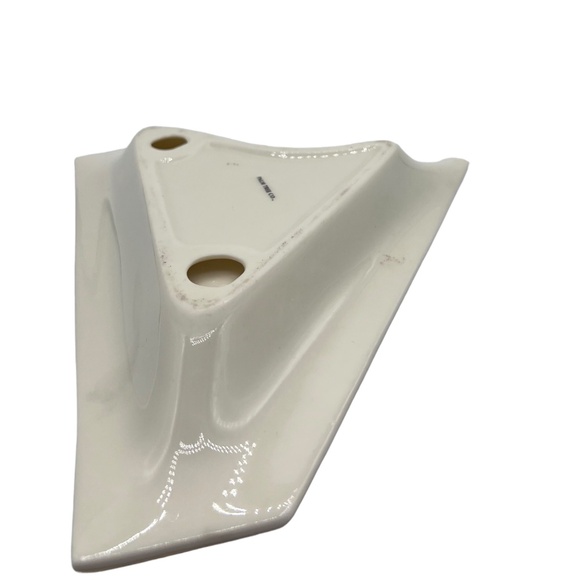 Vintage Palm Tree co. Ceramics Small Ceramic Harp Shape Plate/Trinket White. - Picture 4 of 5